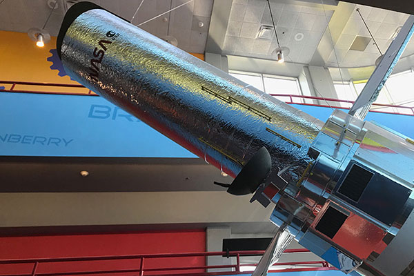 NASA rocket with reflective barriers